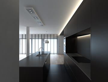 Light and render interior scenes in Vray - 01